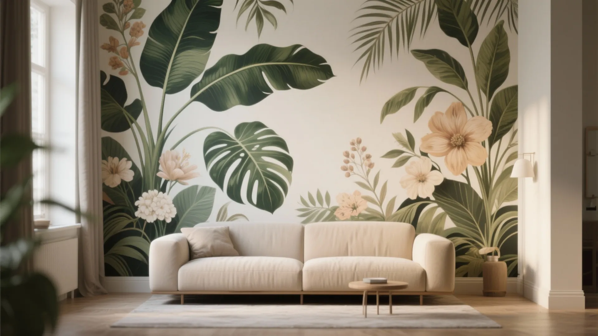 1. Overscaled Botanical Mural