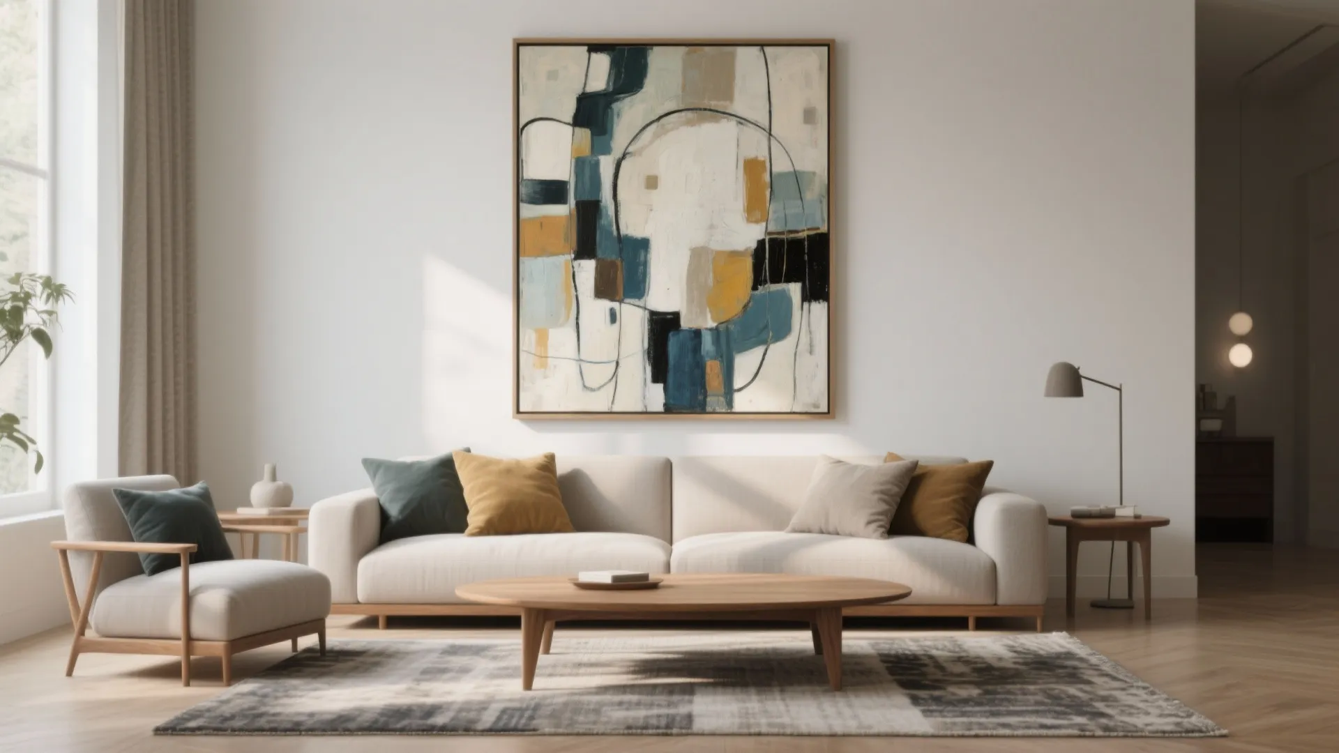 1. The Oversize Abstract as a Solo Anchor