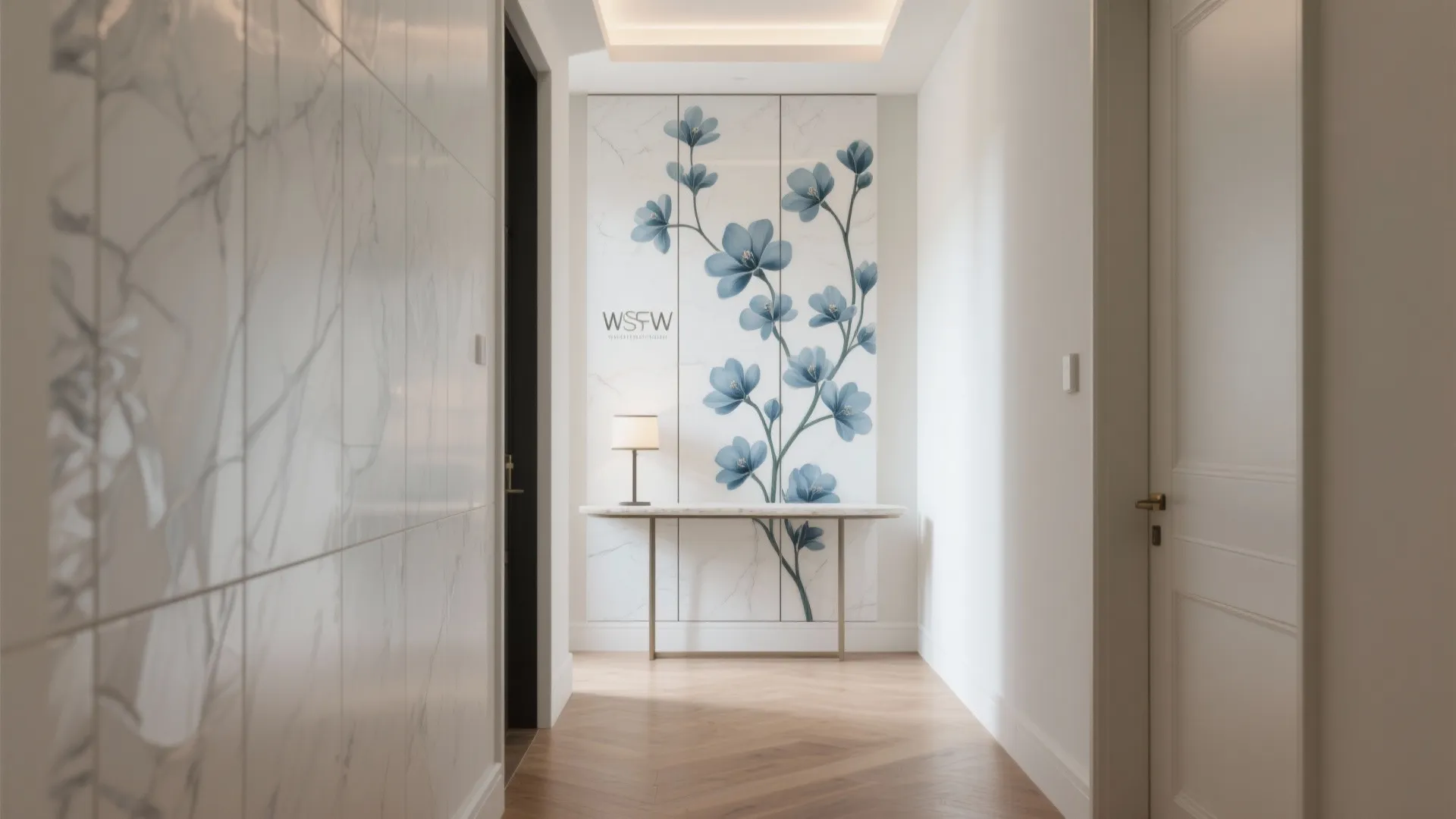 Oversized Blossom Tiles for Fewer Grout Lines