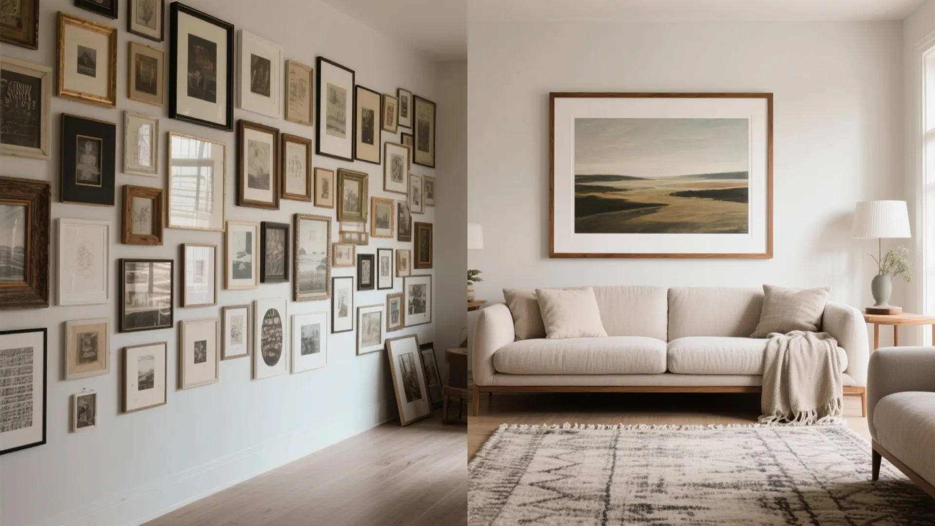 One Oversized Statement Frame for a Quiet Focal Point