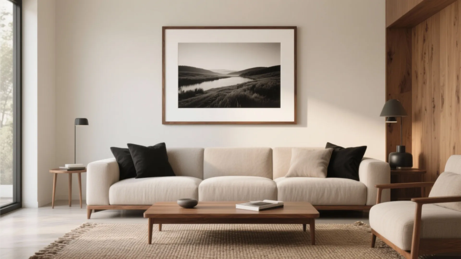 One Oversized Statement Frame for a Quiet Focal Point