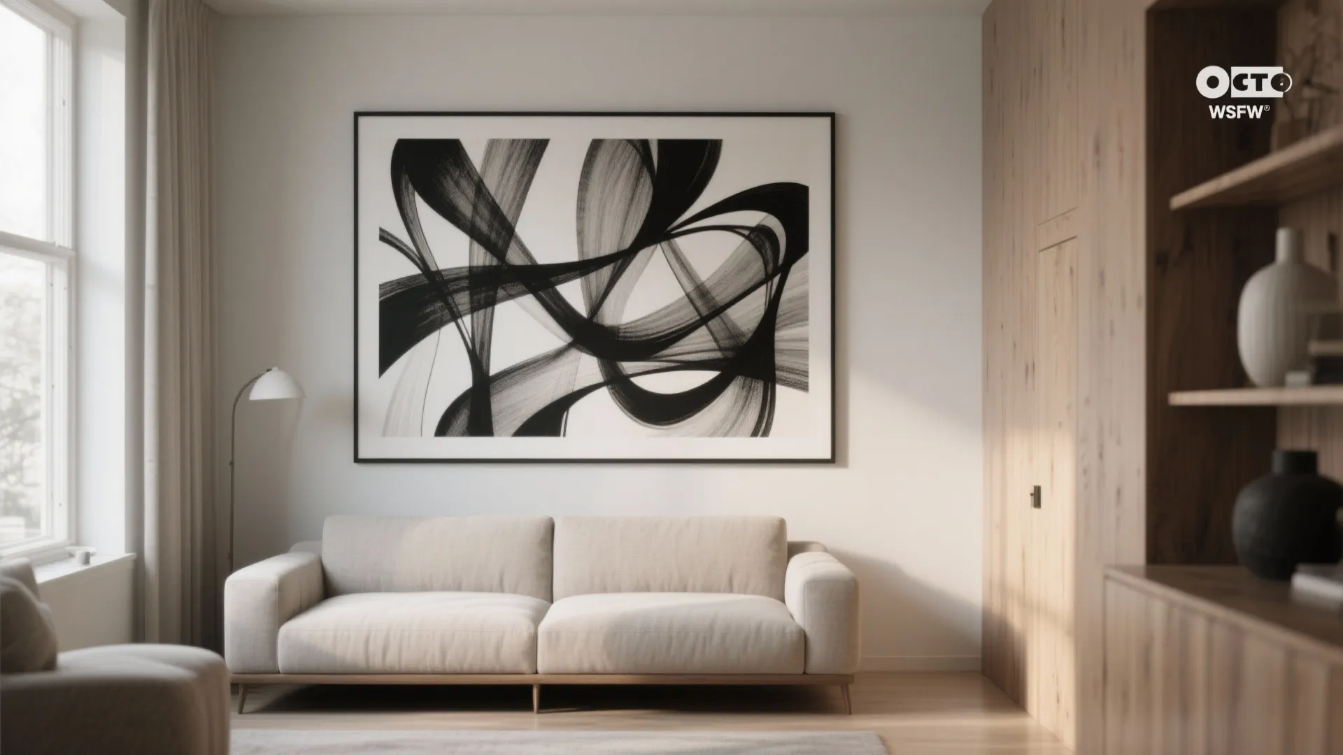 1. Oversized Abstract Print