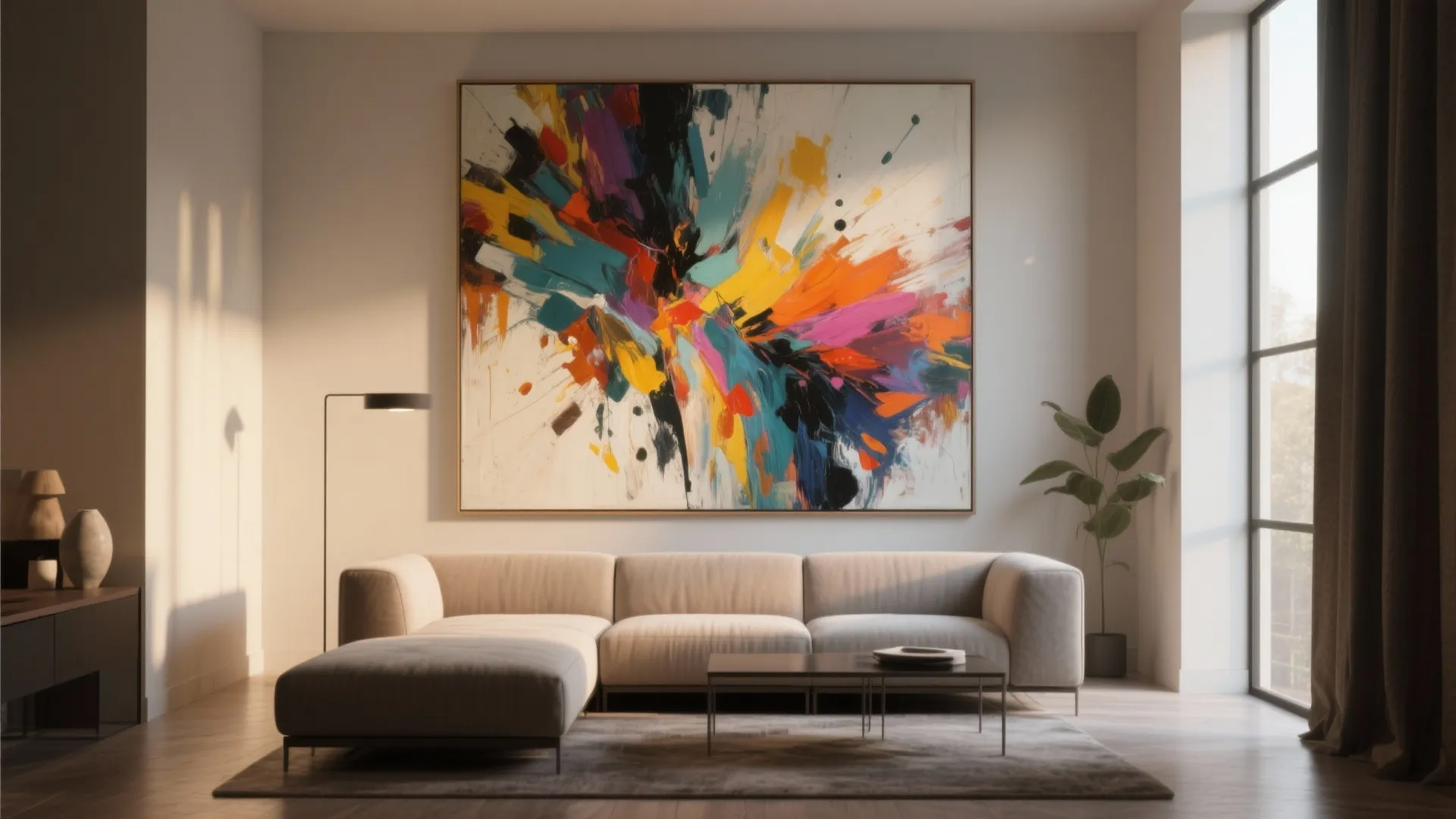 Oversized Abstract Canvas