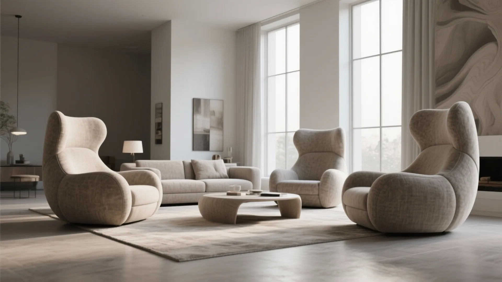 1. Oversized Accent Chairs