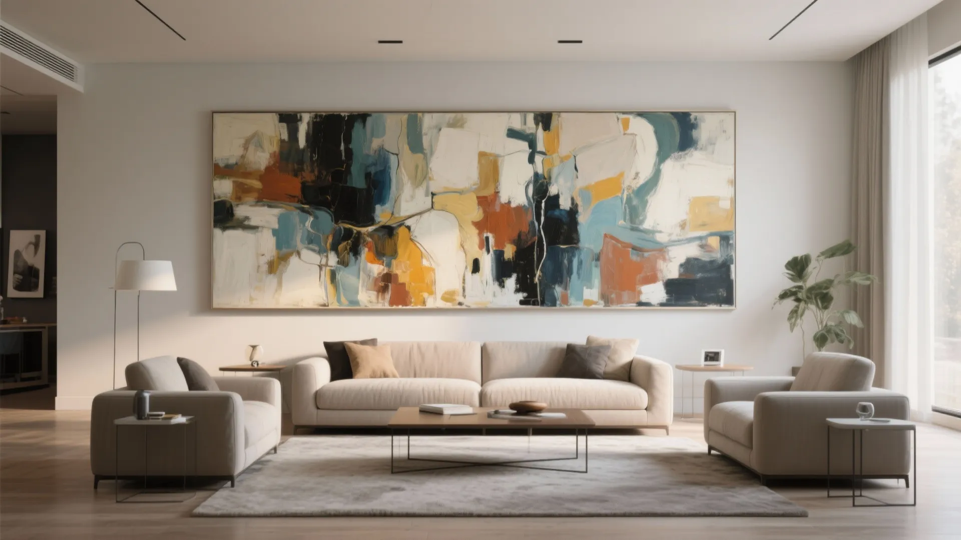 8. Oversized Art Pieces