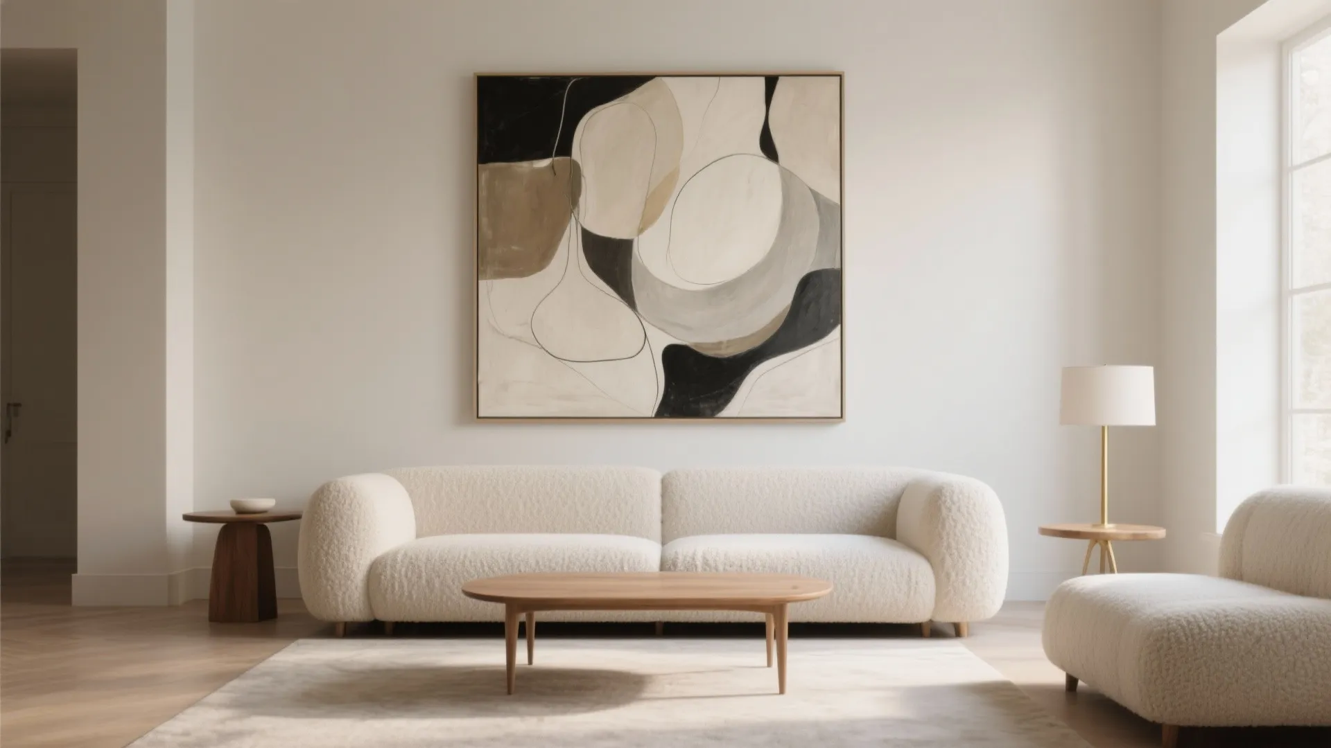 Oversized Art Above the Sofa