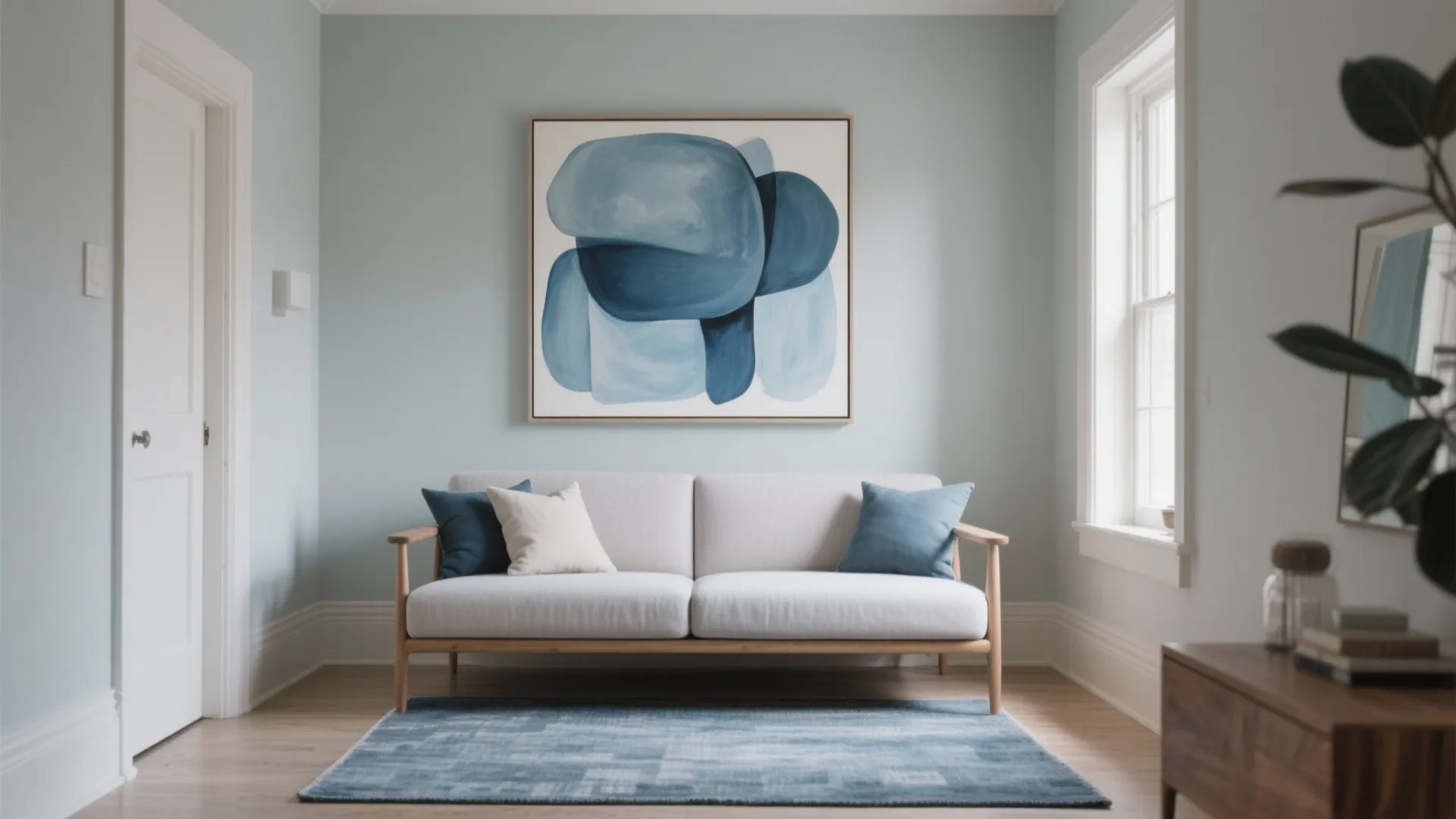 Oversized Statement Art for Tiny Rooms