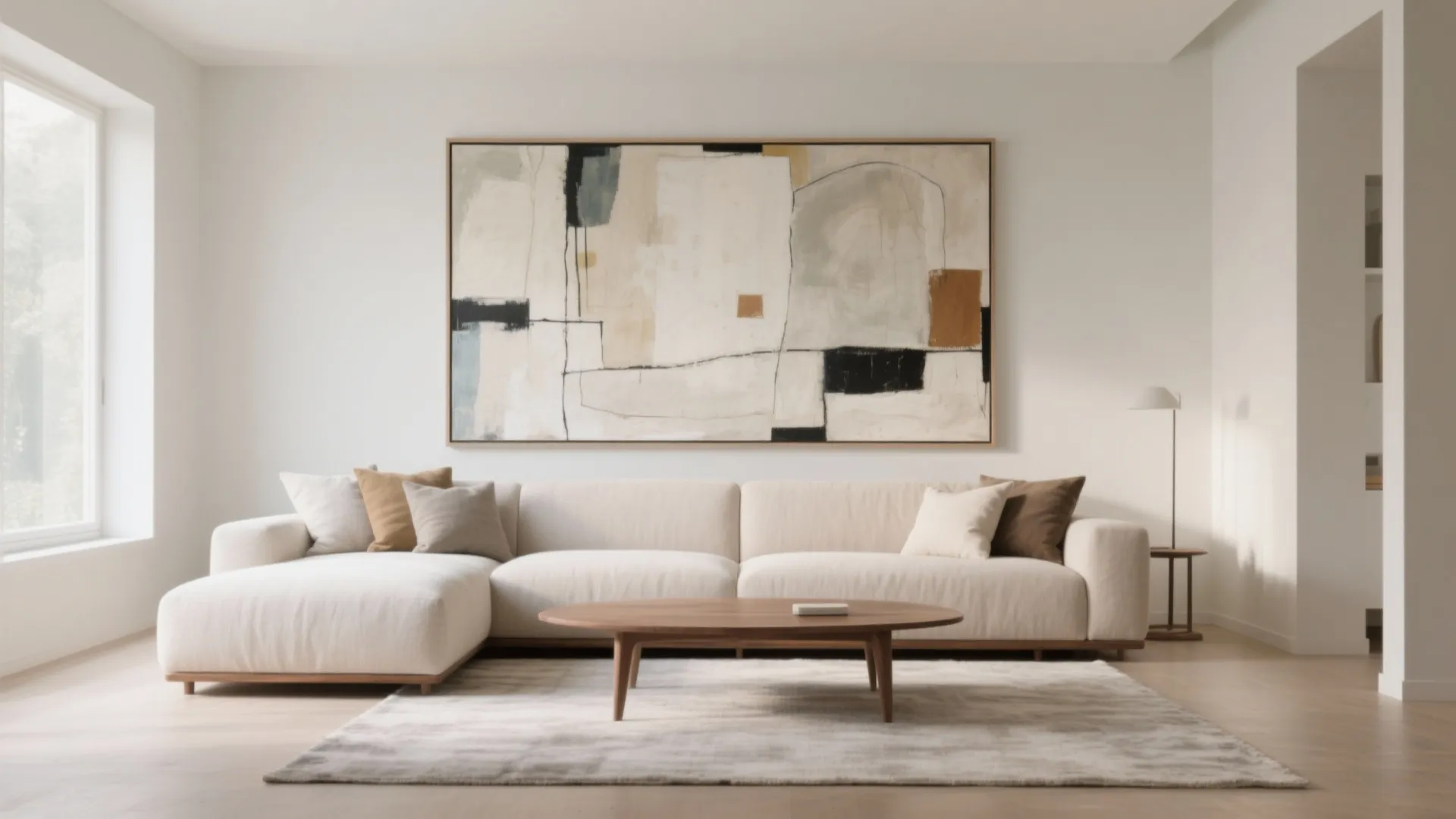 Oversized Statement Art (One Big Move, Big Calm)