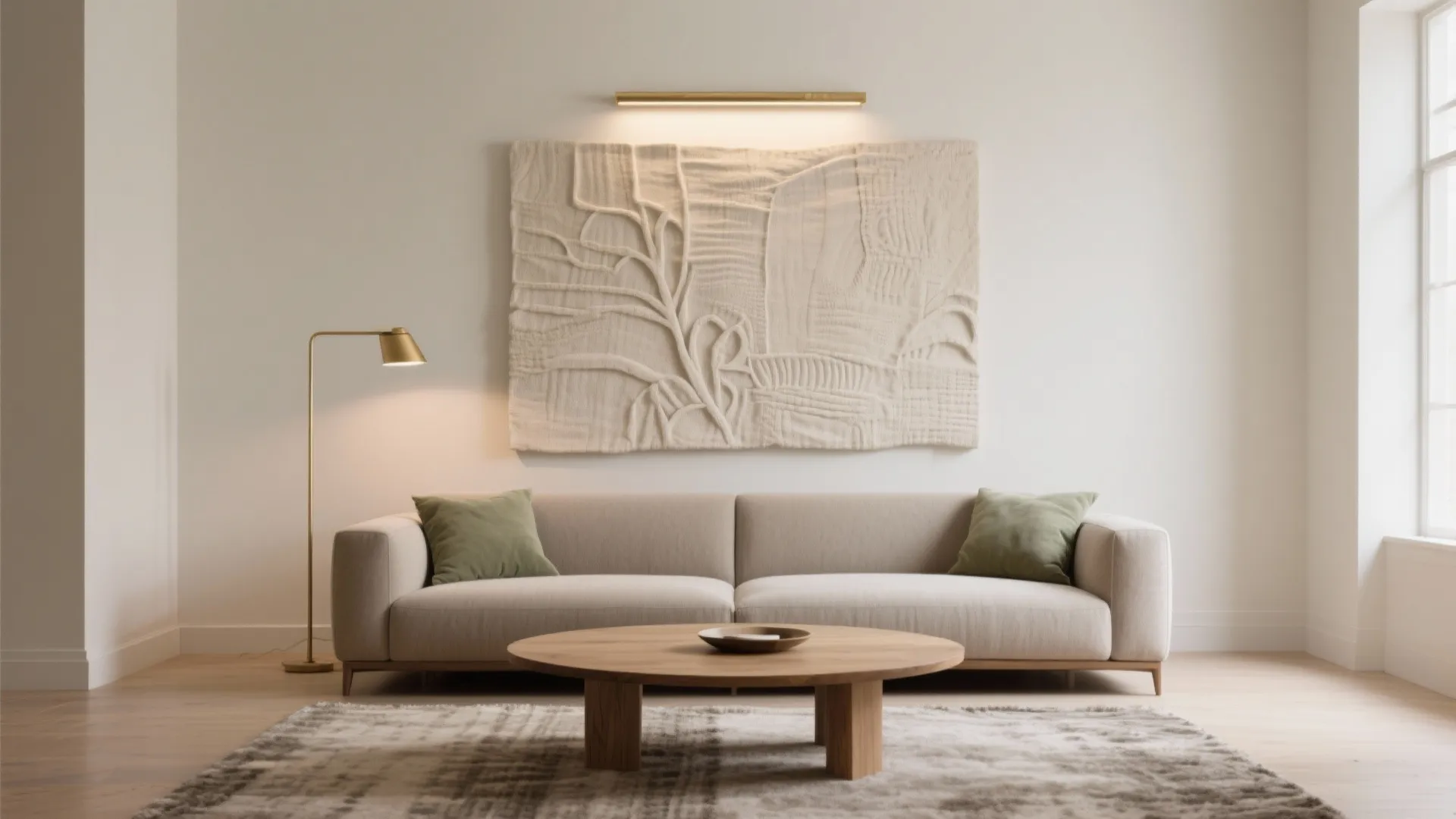 One Oversized Statement Piece (Art, Textile, or Relief)