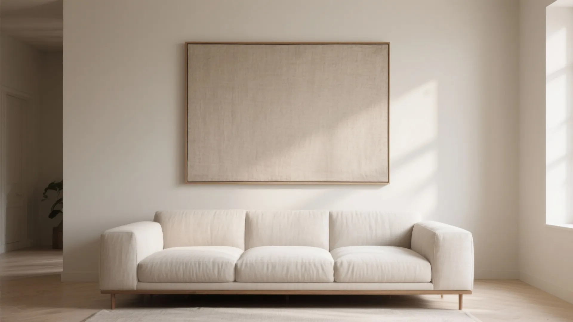 Oversized Statement Art as a Focal Wall