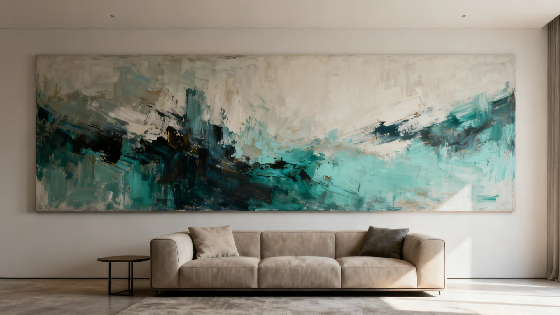 1. Oversized statement art or mural
