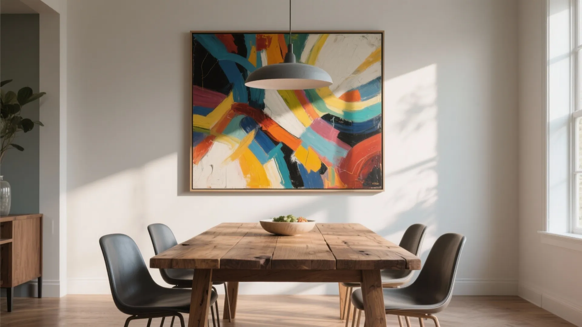 1. Oversized Art Pieces