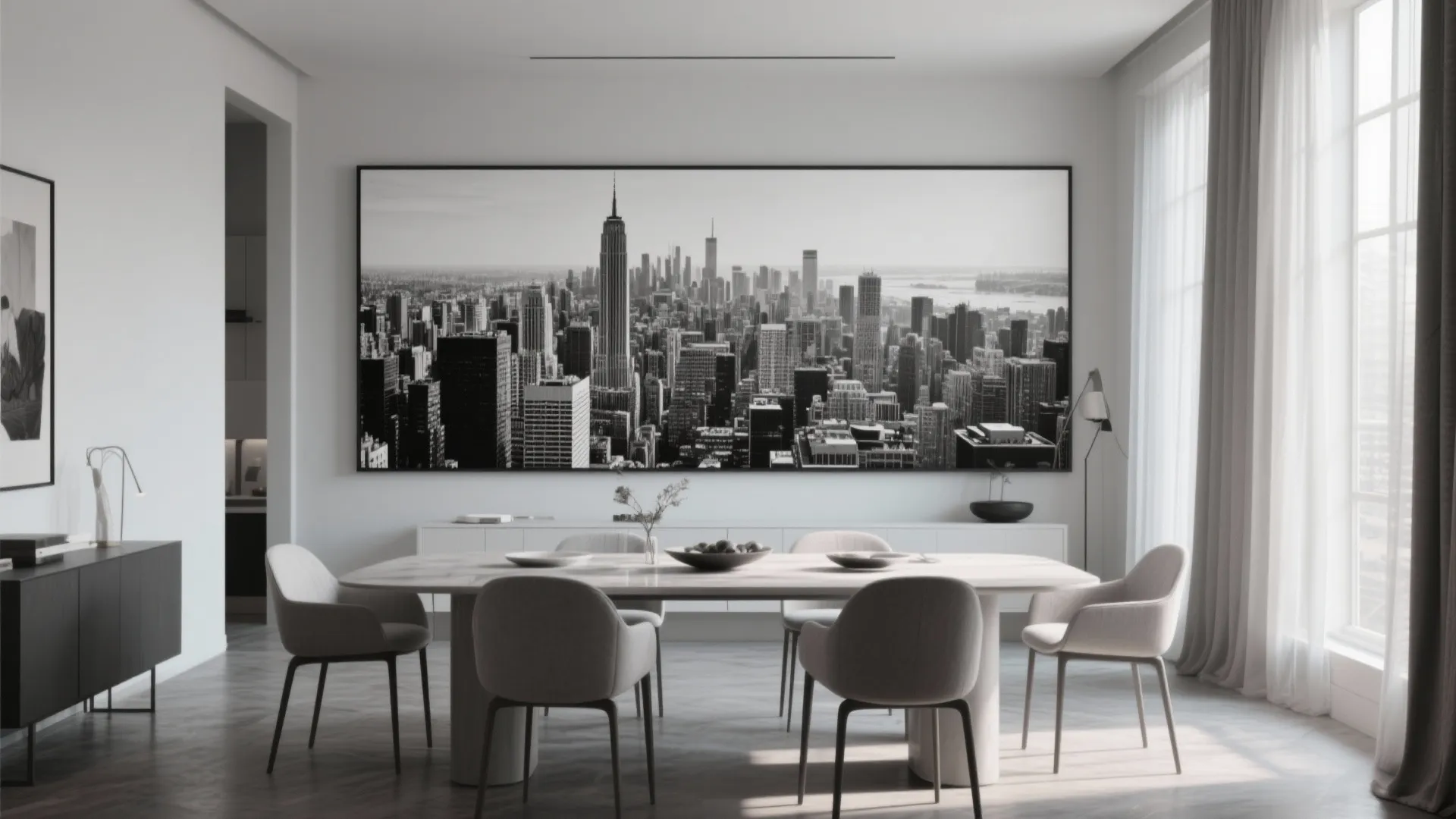 3. Oversized Art Pieces