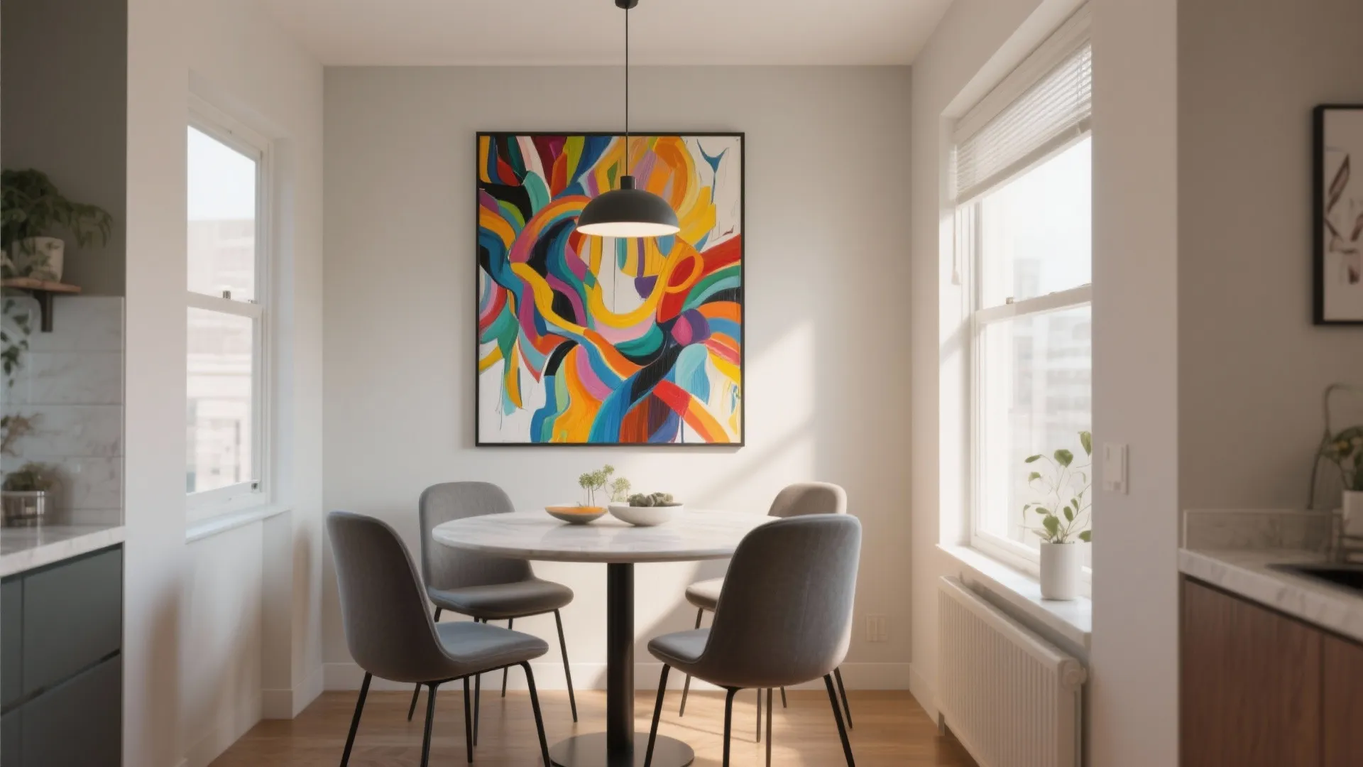 1. Oversized Art Pieces