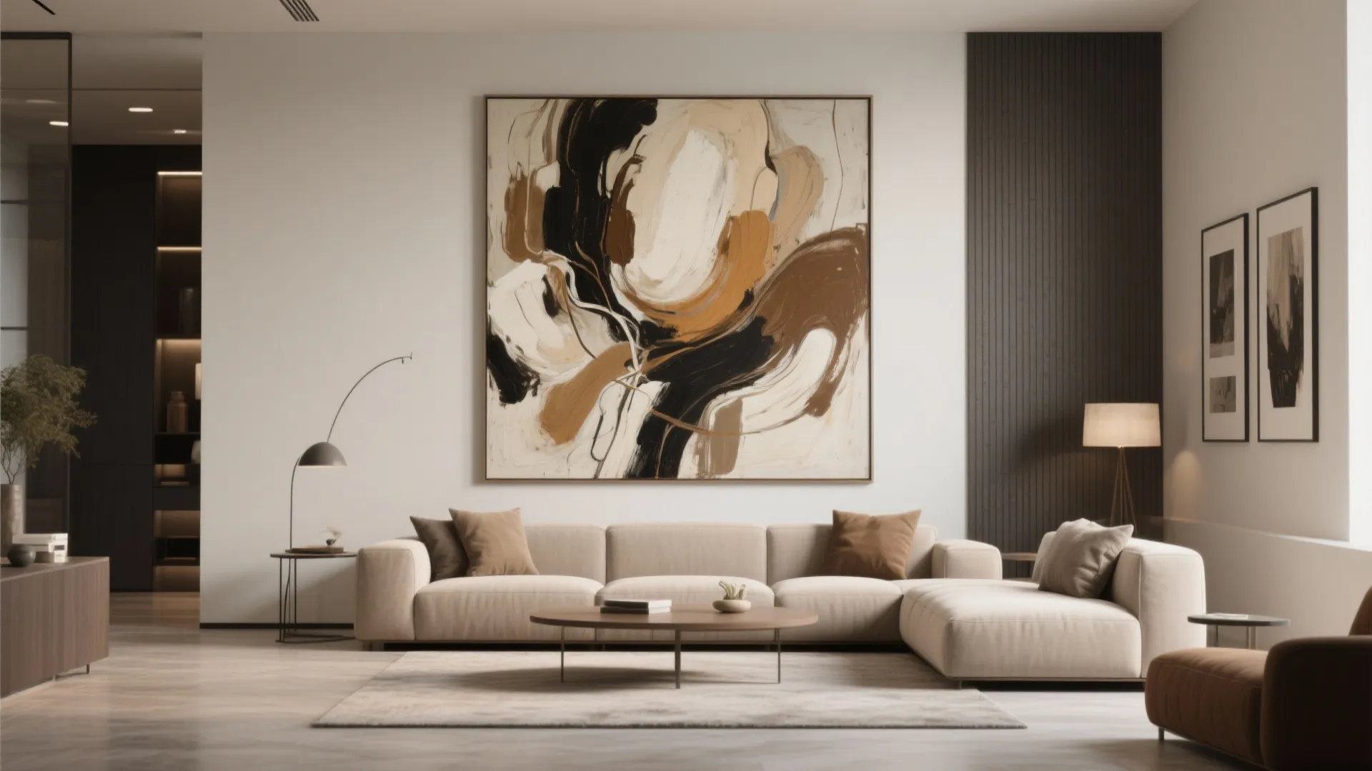 7. Oversized Artwork or Gallery Wall