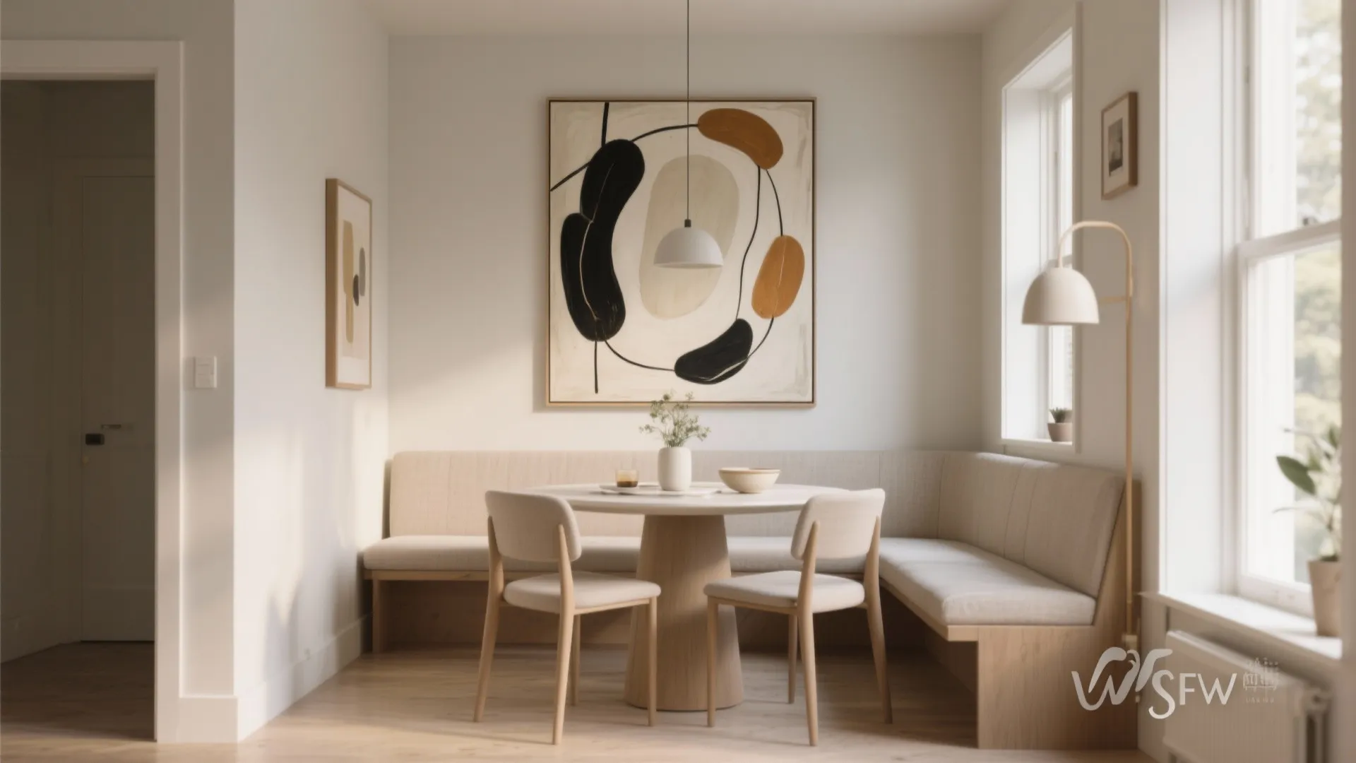 Oversized art as a focal point