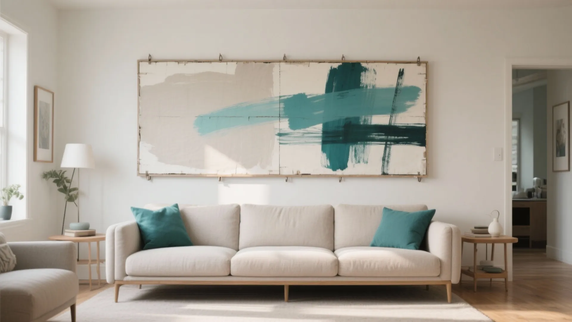 Oversized Art (or DIY) to Set the Tone