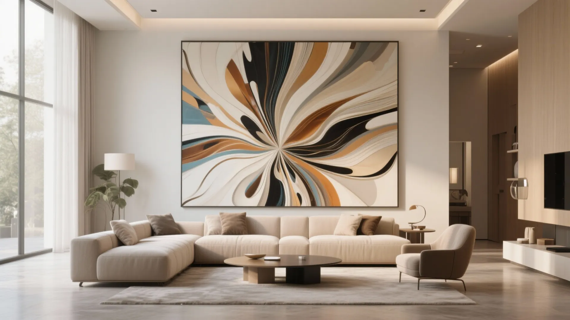 7. Oversized Art Pieces