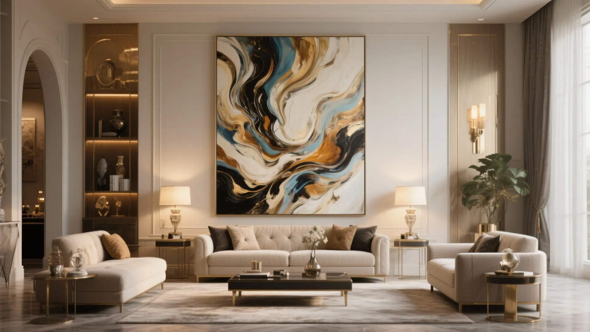 3. Oversized Artwork