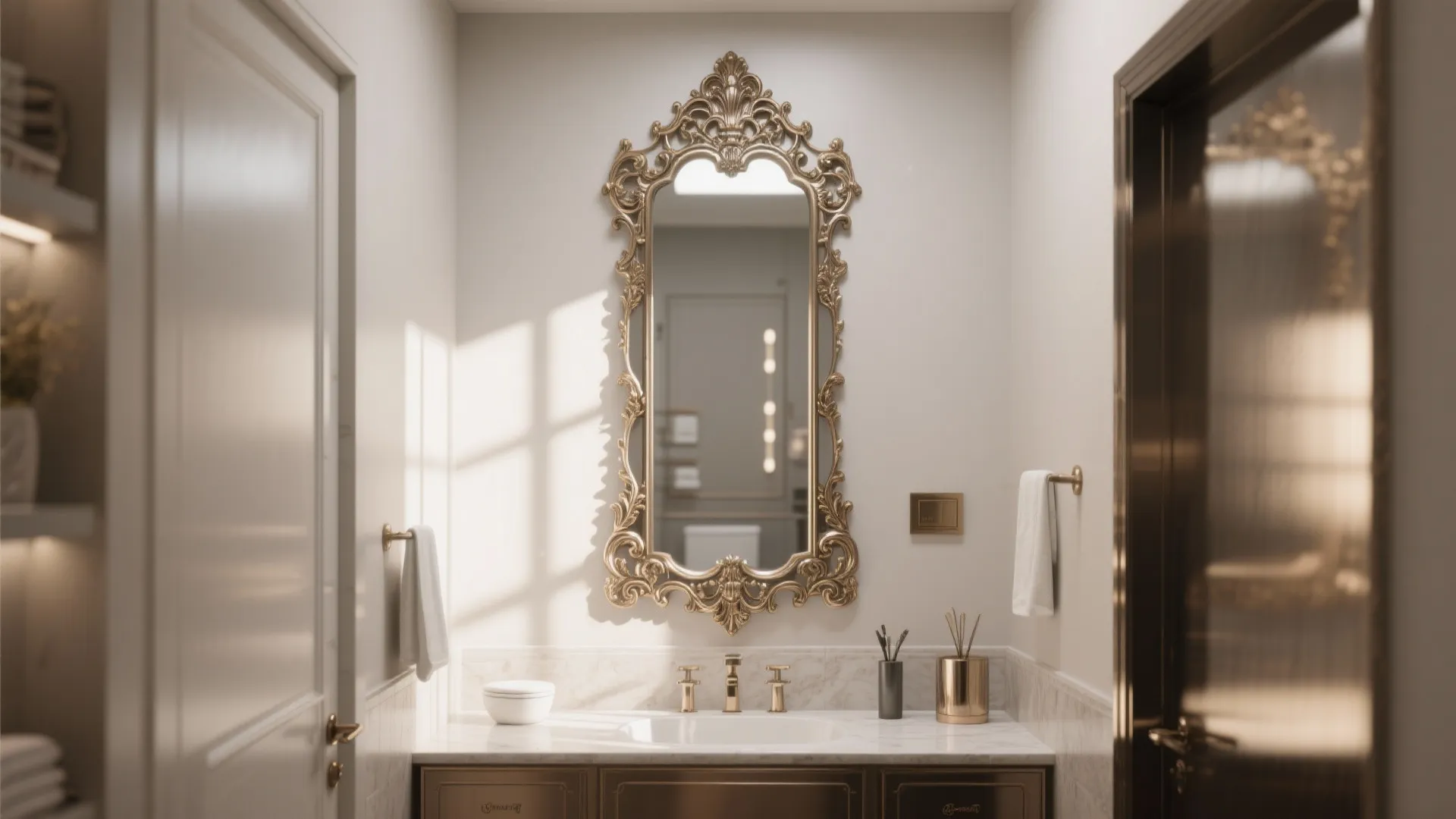 1. Oversized Statement Mirror