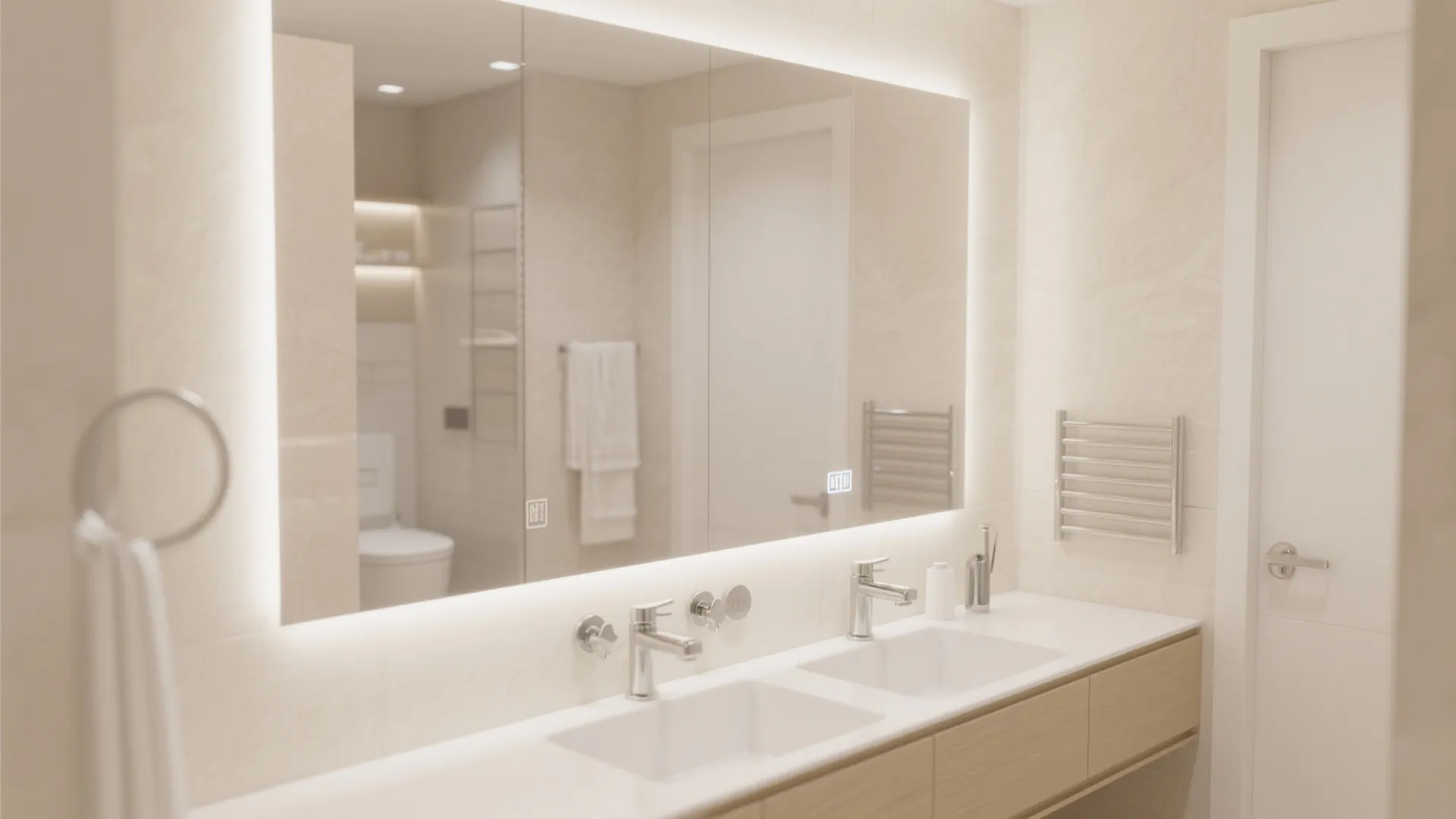 2. Oversized mirrors