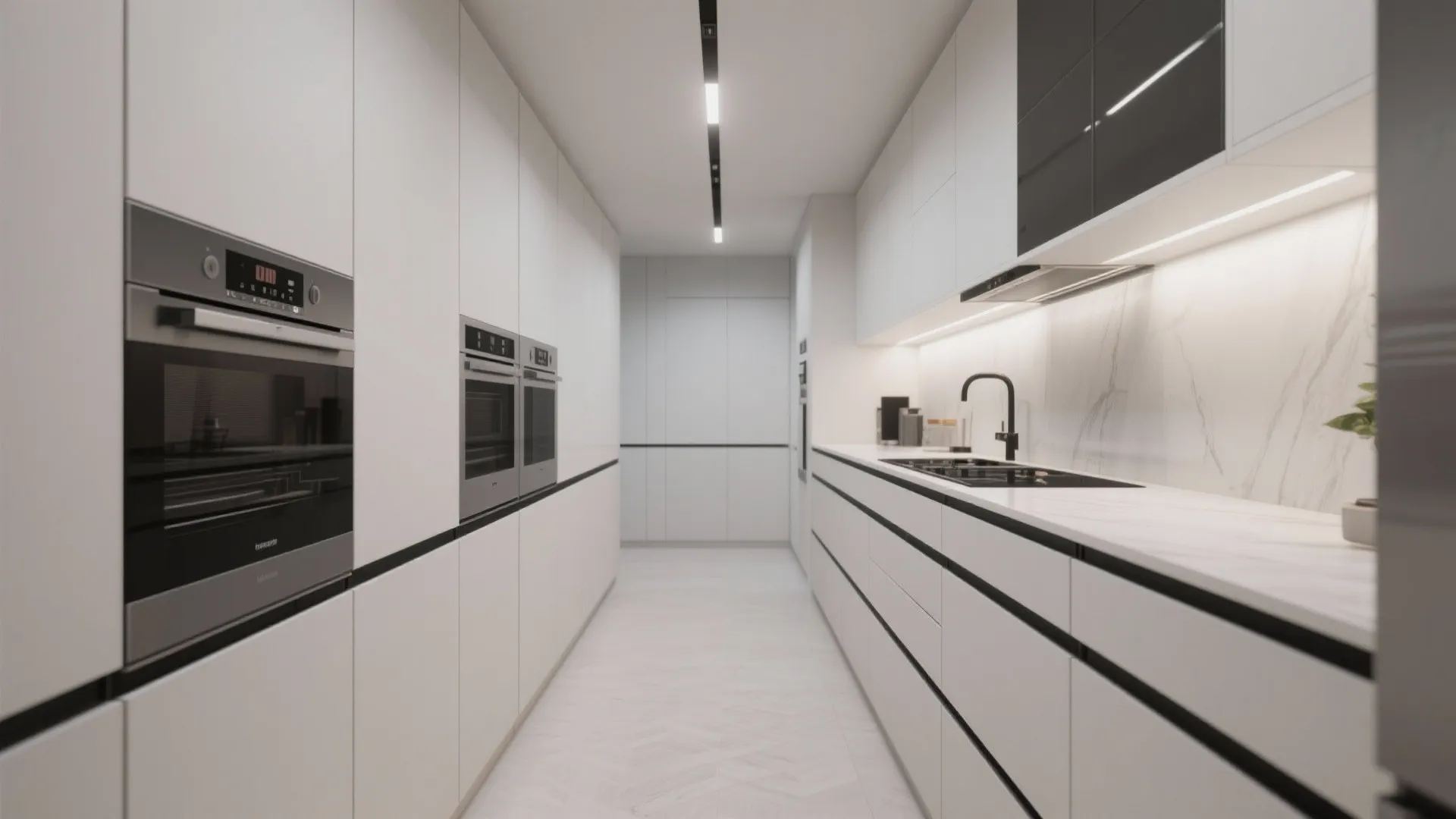 3. Go oversized with statement pulls on flat-panel fronts