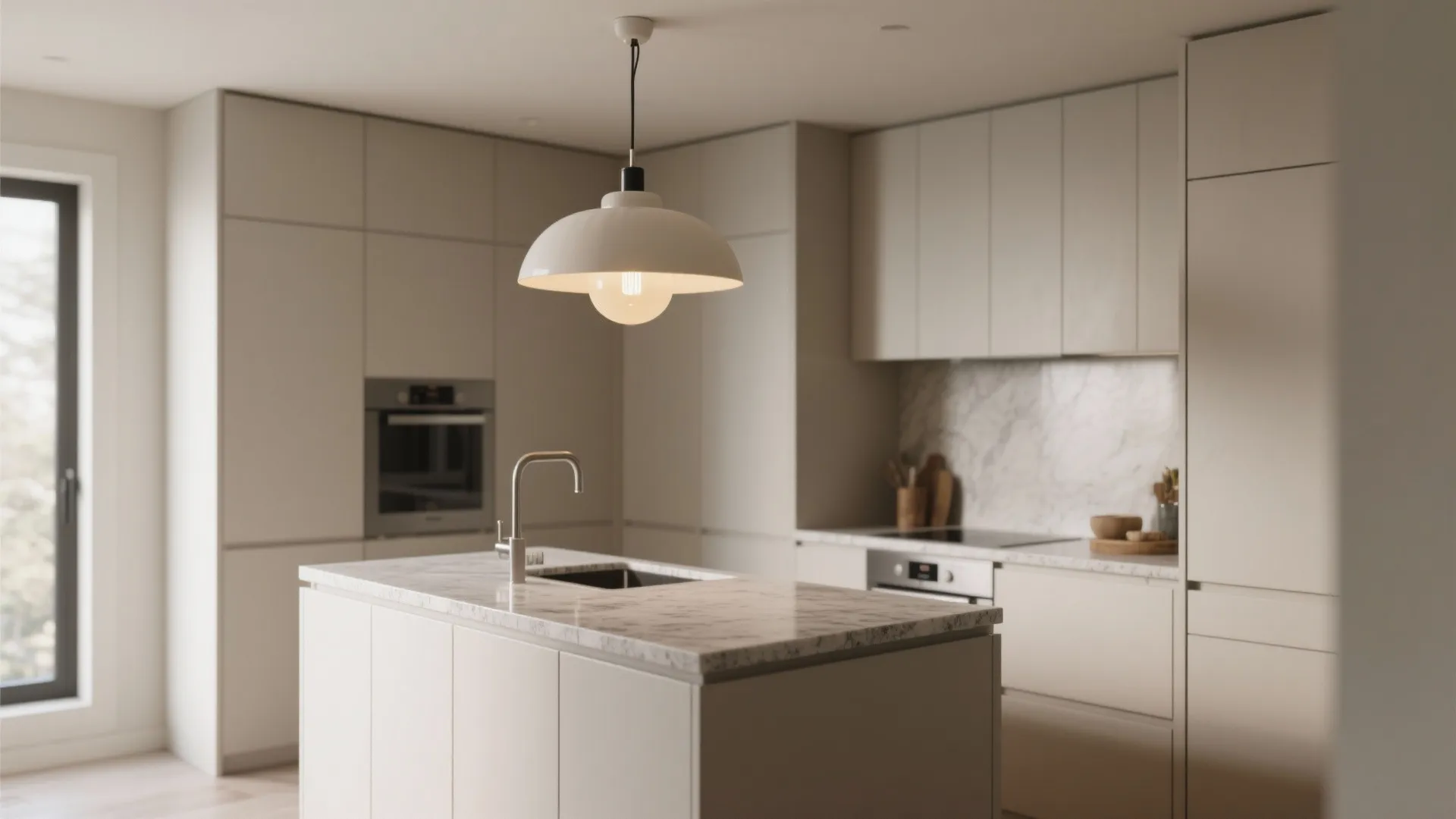 Oversized Statement Bulbs to Anchor a Small Island