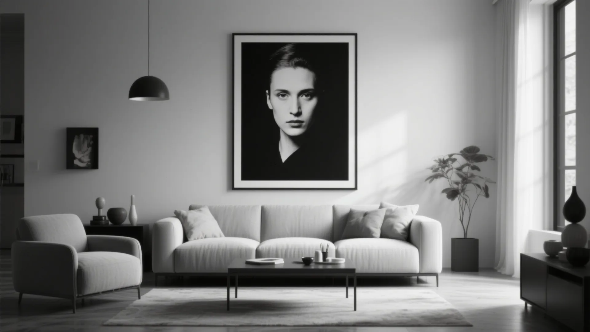9. Oversized Black & White Art Prints