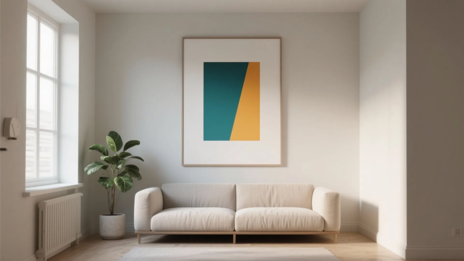 2. Oversized Minimalist Canvas