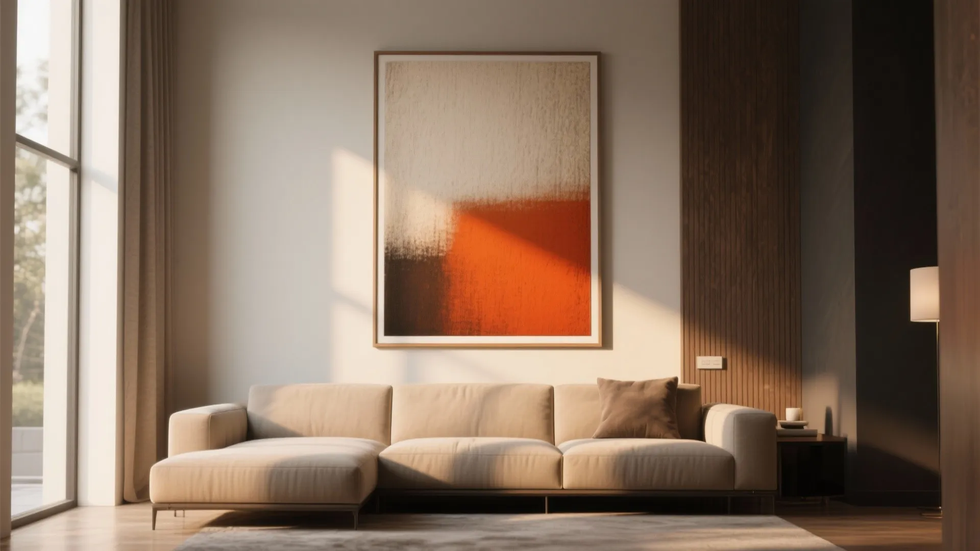 1. Go Oversized — One Bold Canvas