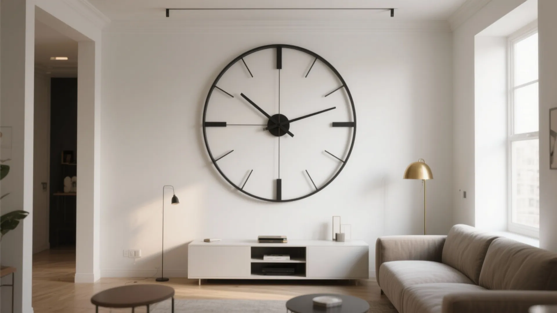 Oversized Statement Clock as Art