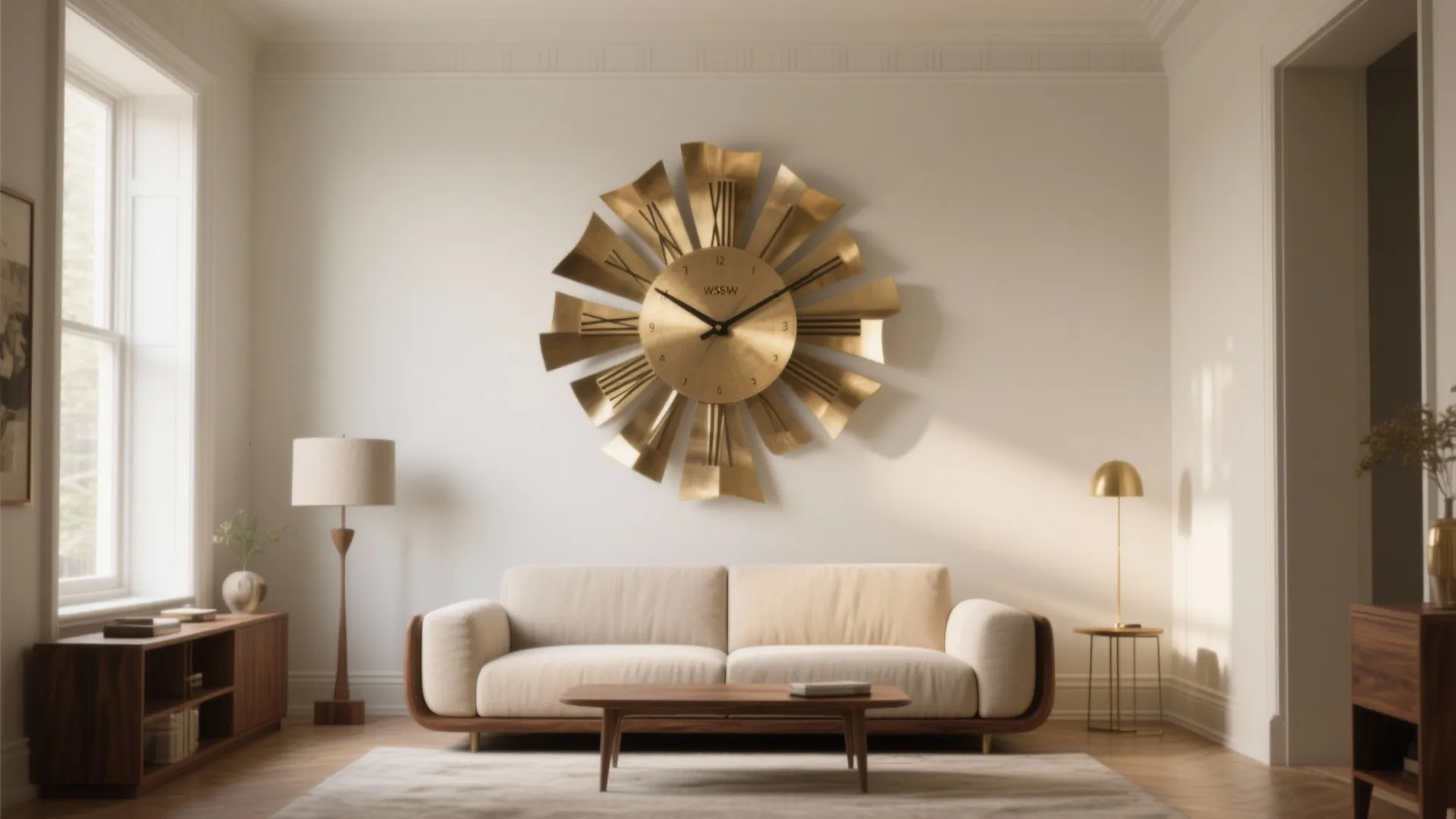 Oversized Sculptural Wall Clock as Art