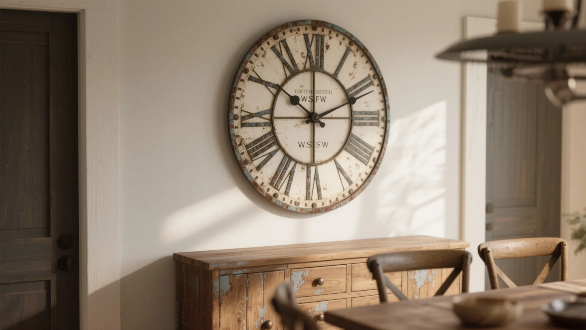 1. Oversized Vintage Clock