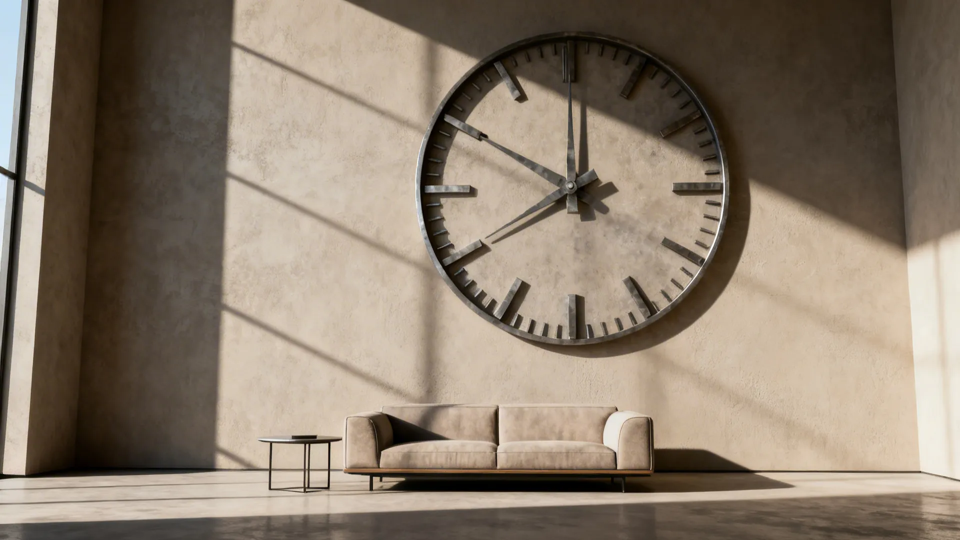 2. Statement oversized clock