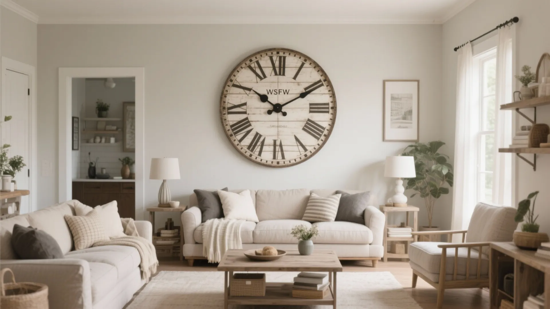 6. Oversized Clocks as Art