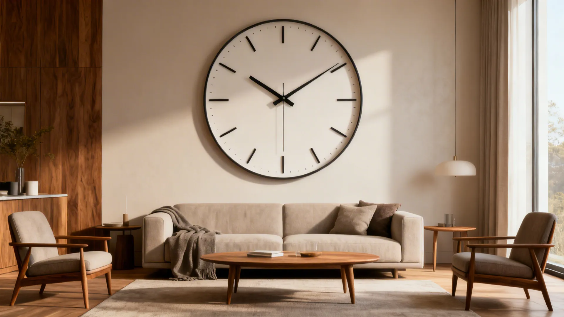 Large Wall Clock Ideas: 5 Ways to Style Your Living Room