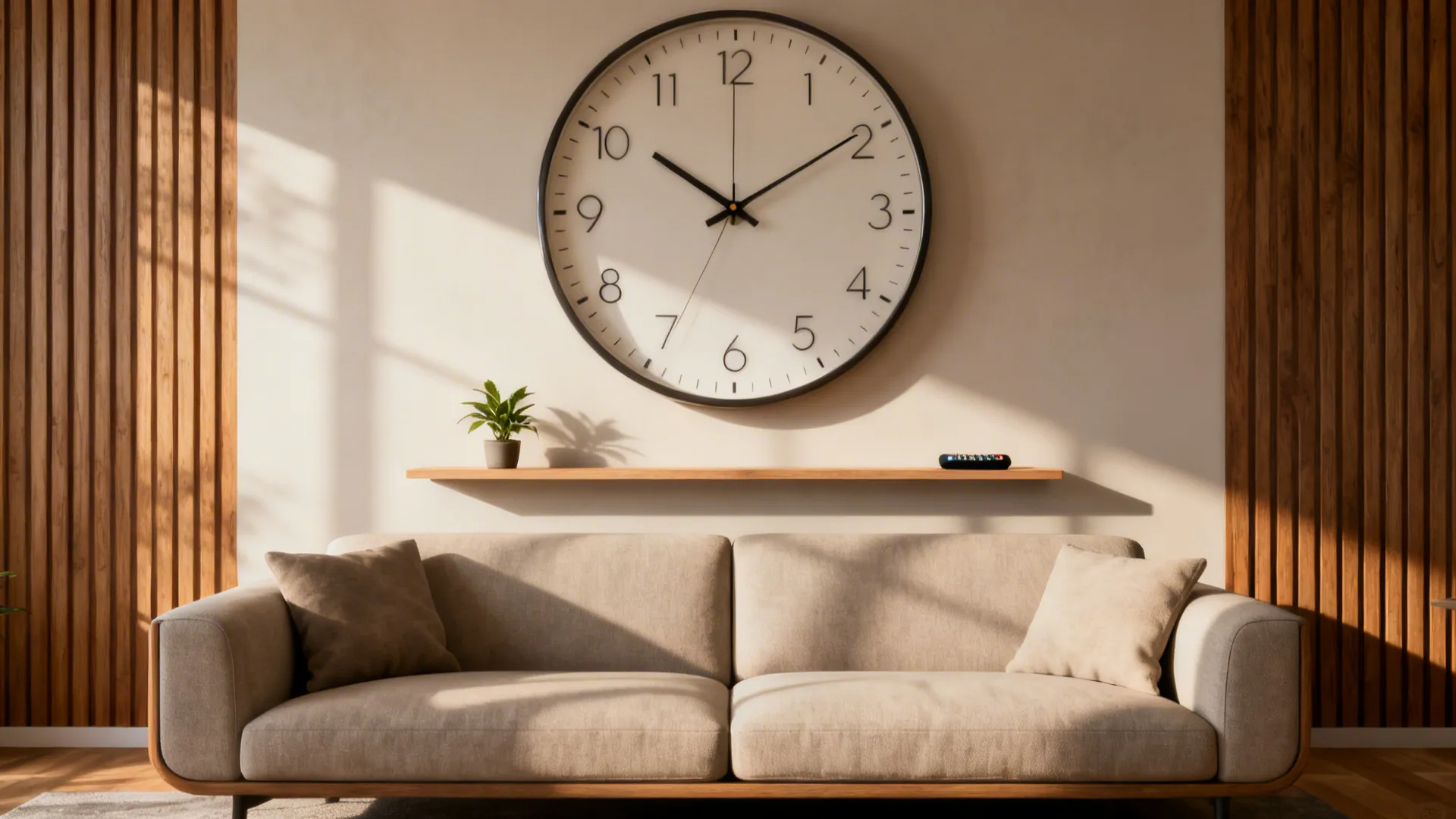 Oversized Wall Clocks: 5 Big Ideas: How to style oversized wall clocks in small living rooms with practical tips from a pro