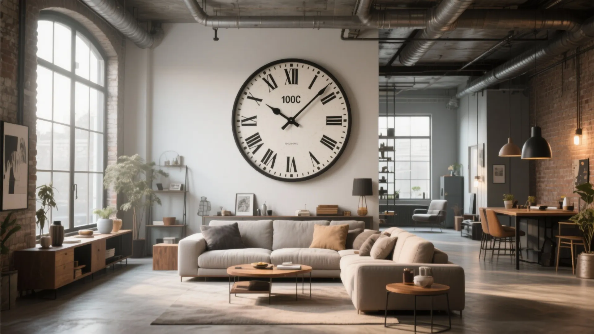 Oversized Statement Clock