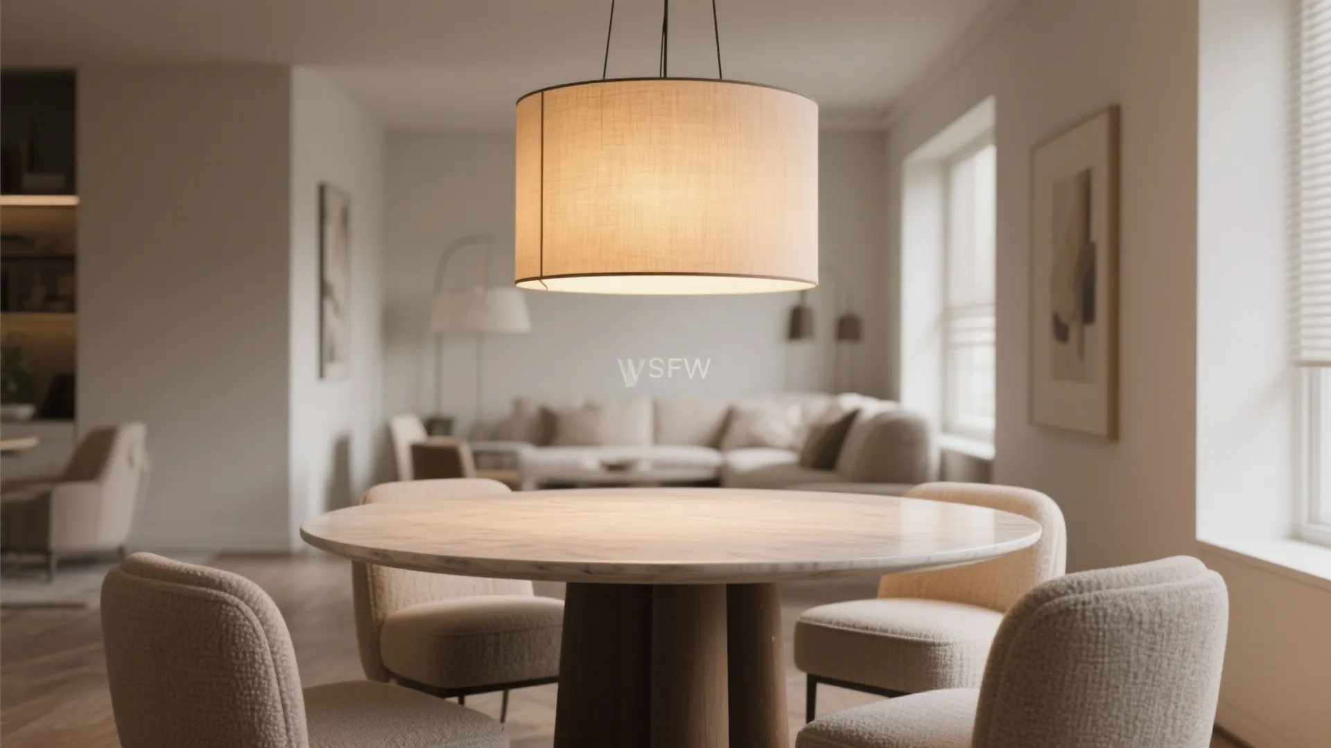 2. Oversized Drum Shade