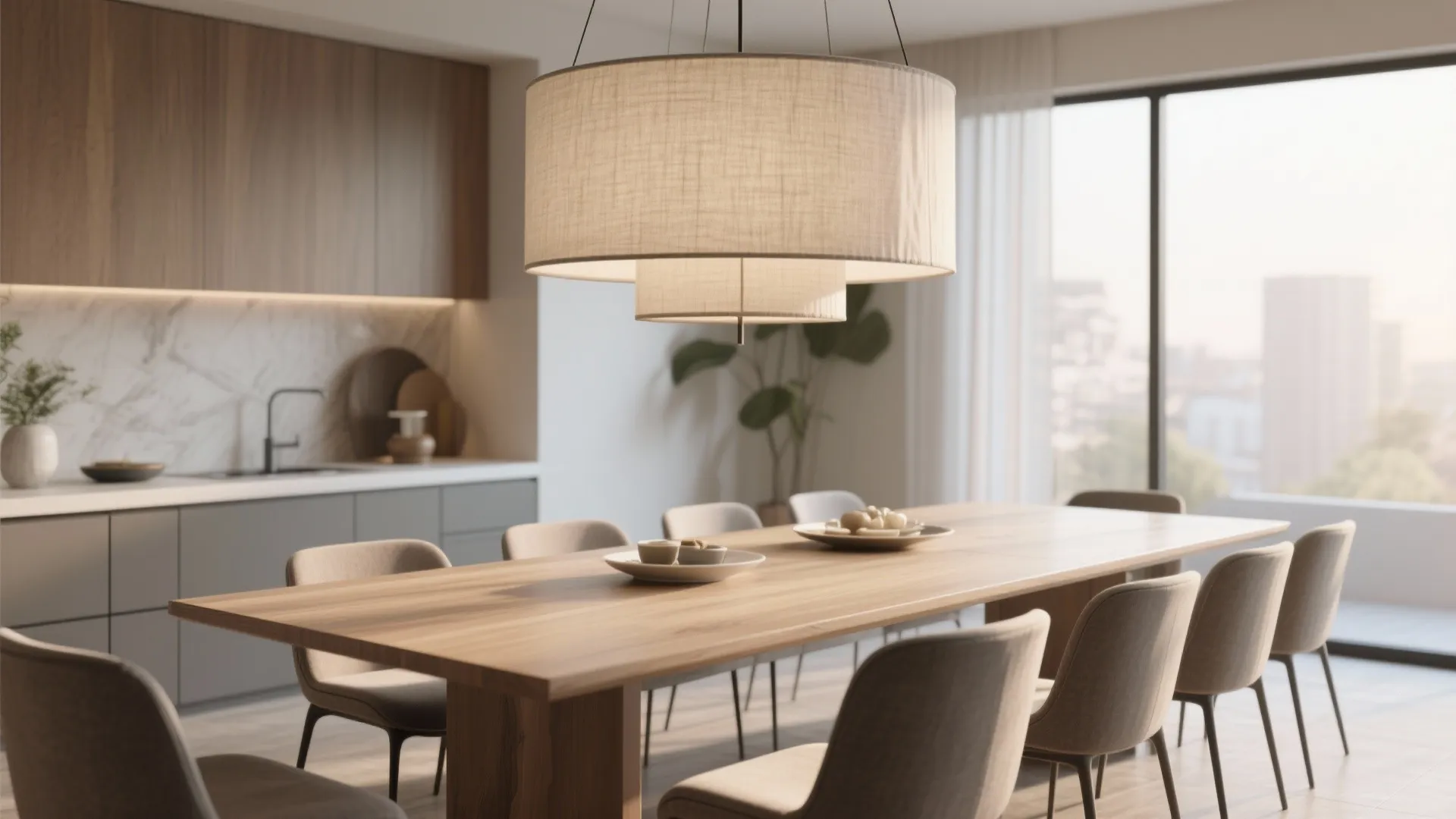 7. Oversized Drum Shades