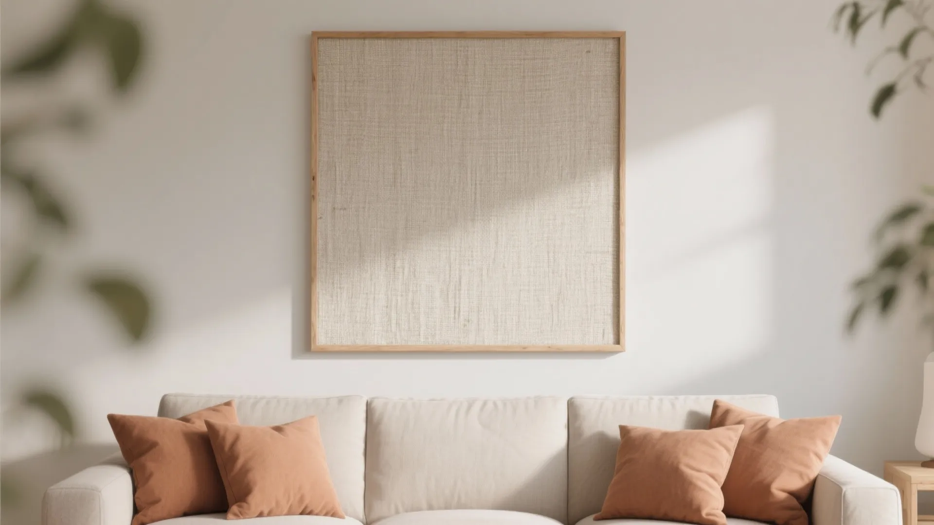 3) Oversized DIY Canvas or Fabric Panel