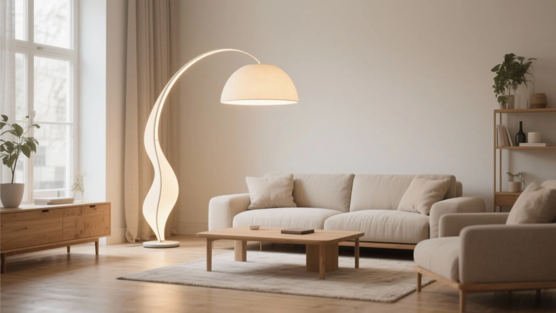 9. Oversized Floor Lamp as a Statement