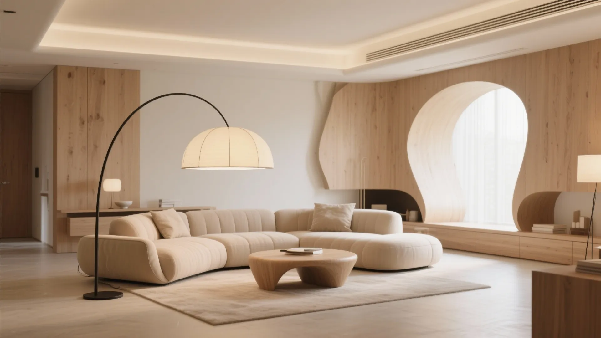 8. Oversized Floor Lamps as Sculptural Elements