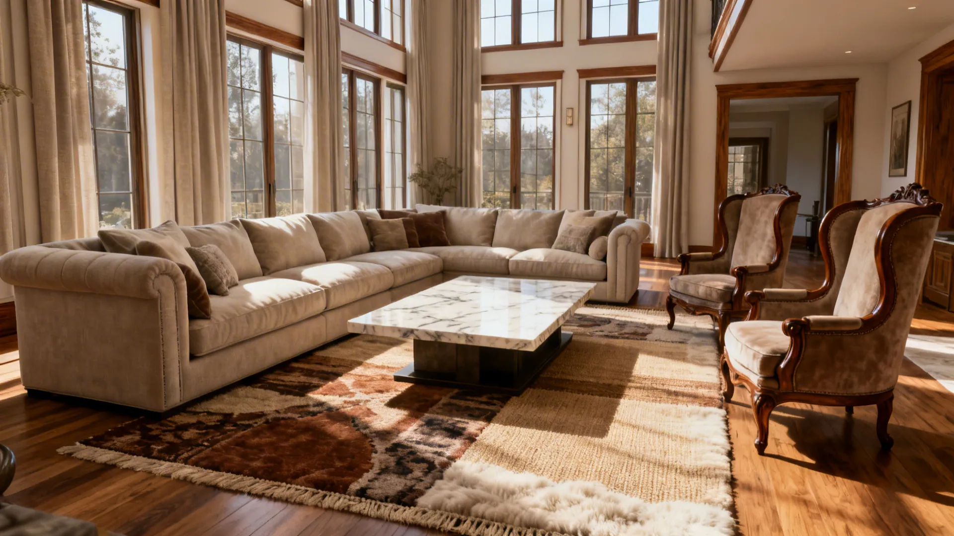 4. Embrace Scale with Oversized Furniture