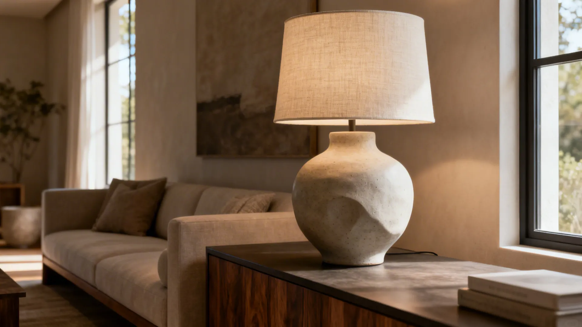 Big Table Lamps: 5 Living Room Ideas