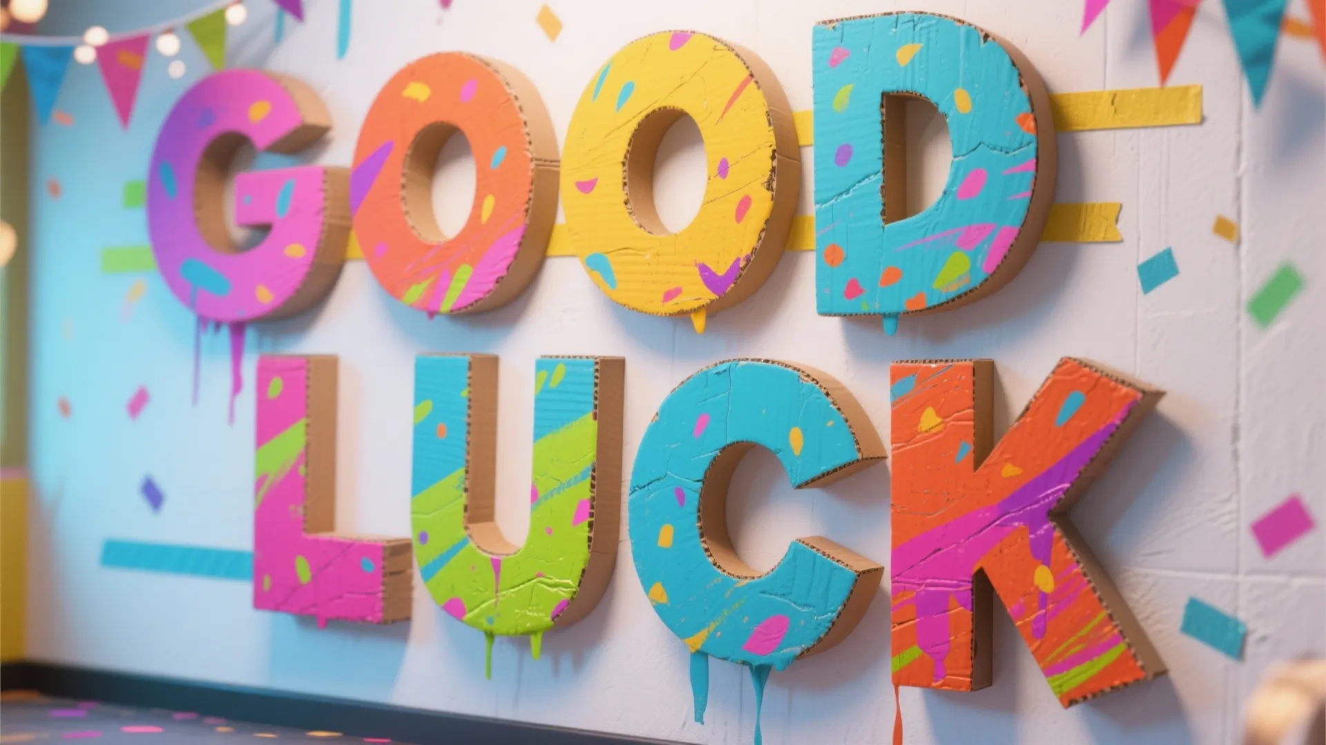 5. Oversized Letter Cutouts