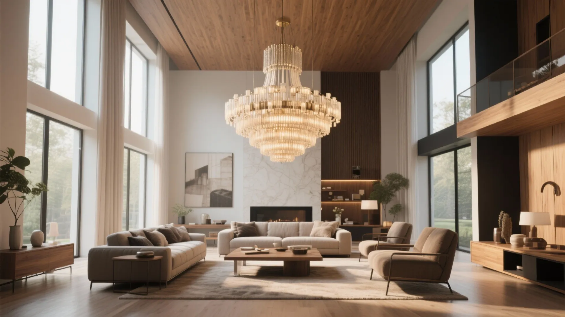 1. Oversized Lighting Fixtures