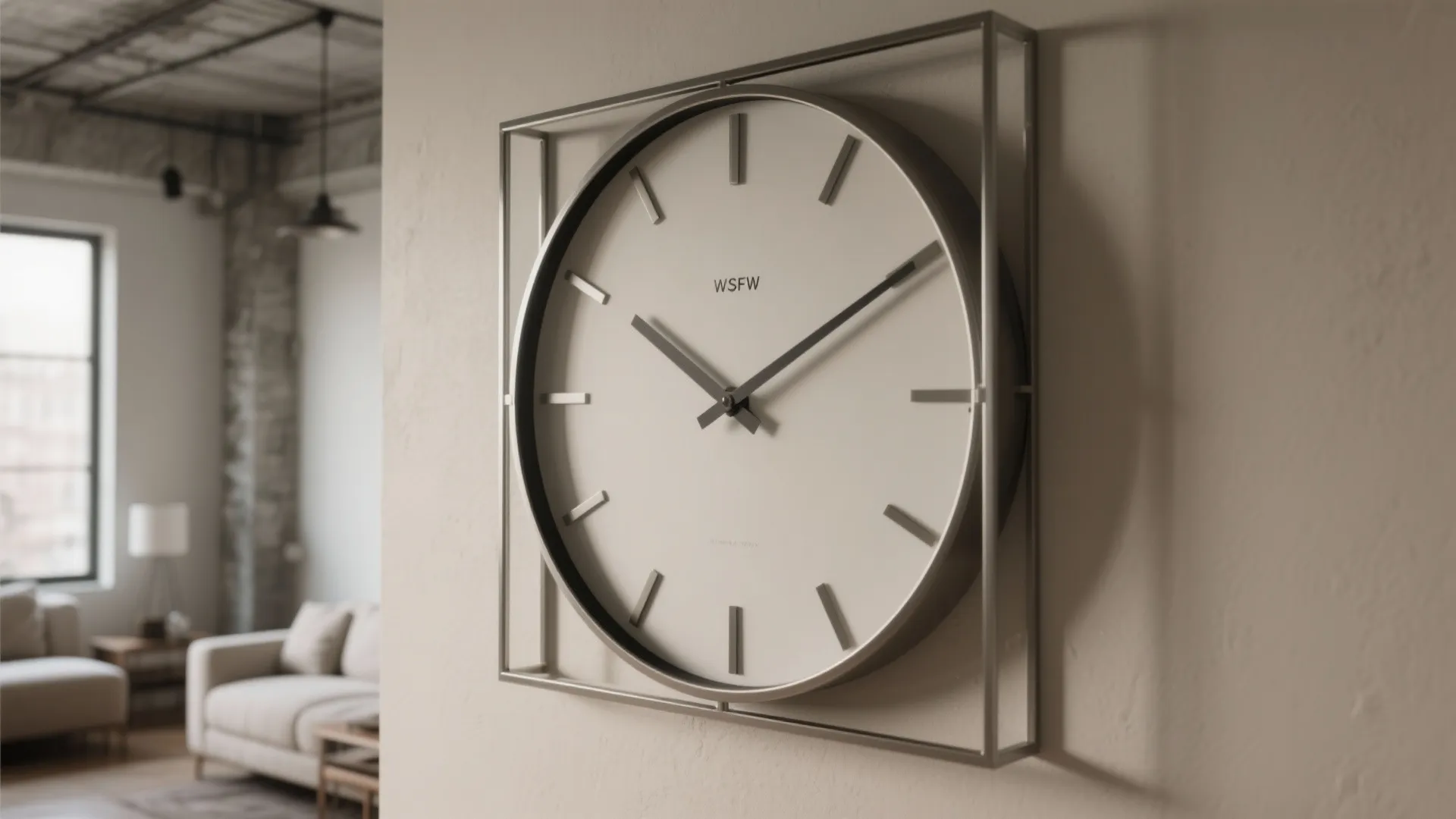 1. Oversized Modern Minimalist Clock