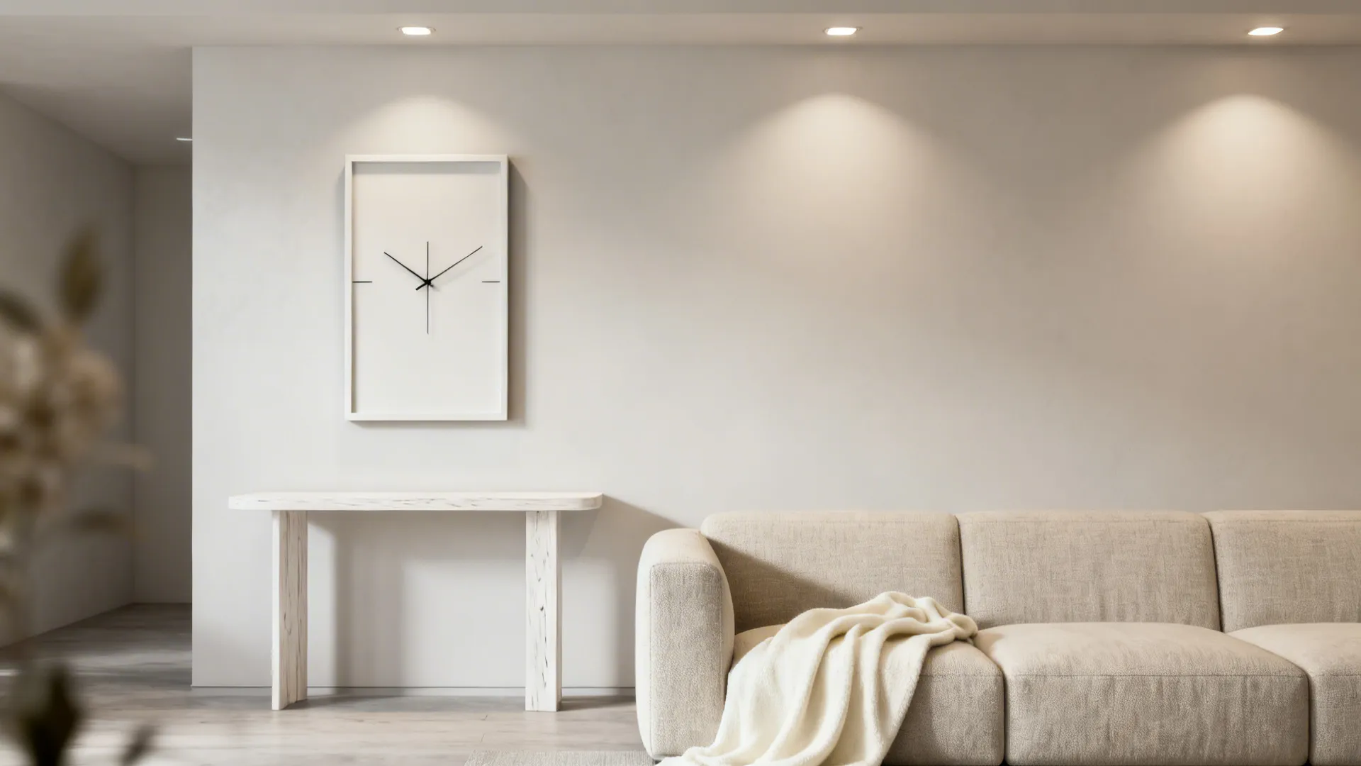 1. Oversized Minimal Rectangle Clock