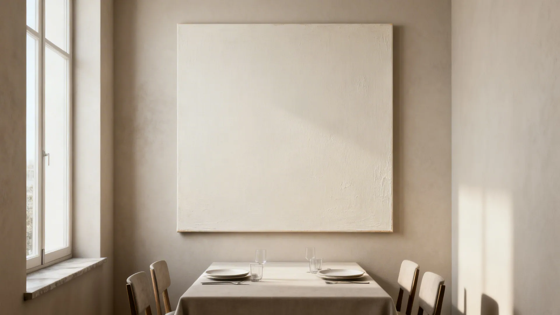 1. Oversized Minimalist Art